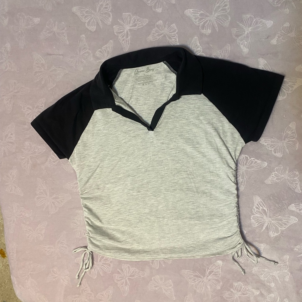 Black and Gray Women's Top